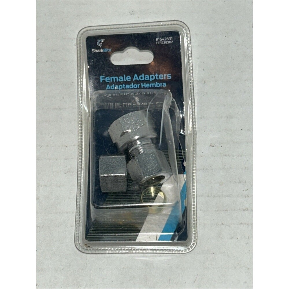 SharkBite Female Adapters 1/2" FIP x 3/8" Comp & 3/8" FIP x 3/8" Comp #1642691
